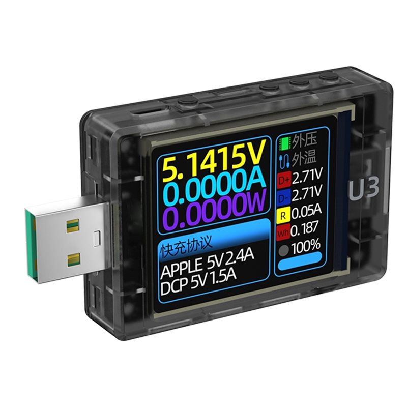 Woodworking Qc - Probador USB A03F U3 3.1 PD,